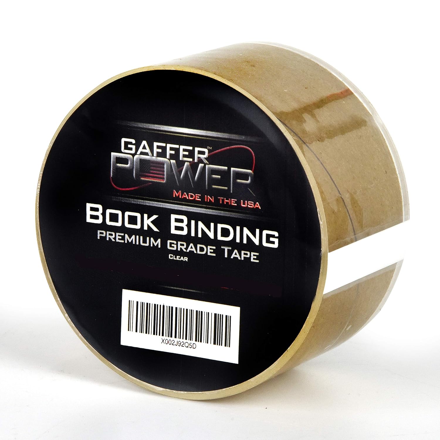 Gaffer Power Clear Binding Tape 5.08 cm x 15 yards | Strong, durable, acid-free repair tape for books, scrapbooking and documents