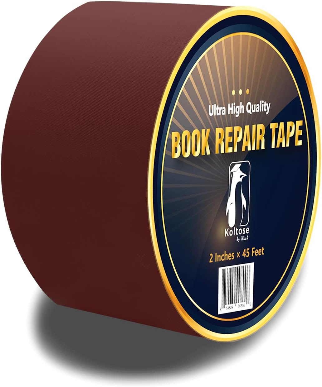 Maroon Binding Tape,Maroon Fabric Book Restoration Tape for Bookmarks,Maroon Fabric Hanging Tape,Craft Tape,2 inch x 45 foot,Acid Free,Archival Safety Tape for Crafts and Book Restoration