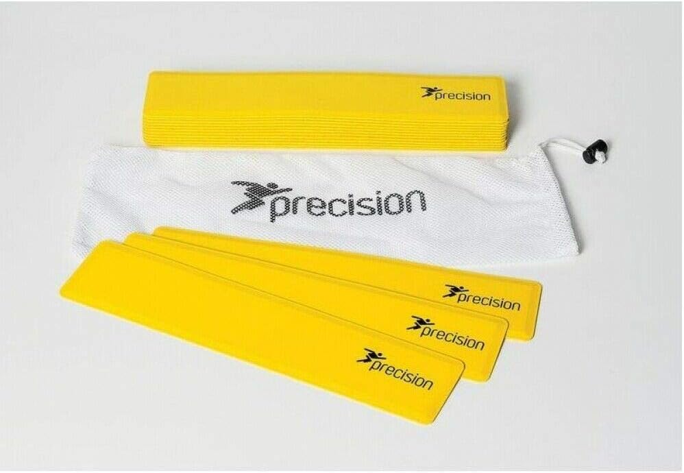 15 Yellow Precision Rectangular Shaped Rubber Markers