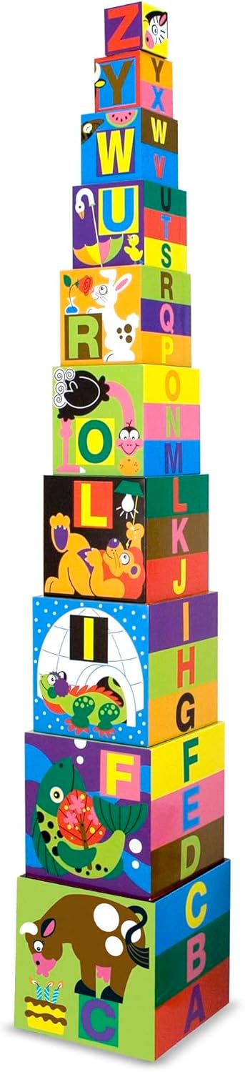 Deluxe 10 Letter Nesting and Stacking Blocks