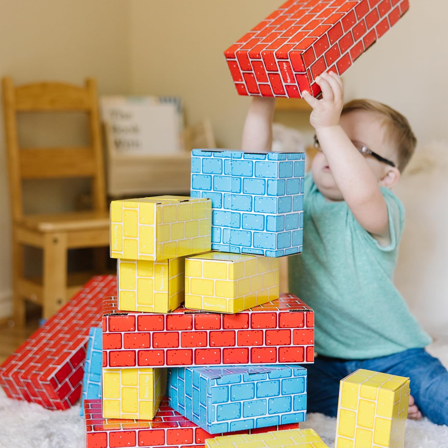 40 Blocks Extra Large, Extra Thick Cardboard Blocks