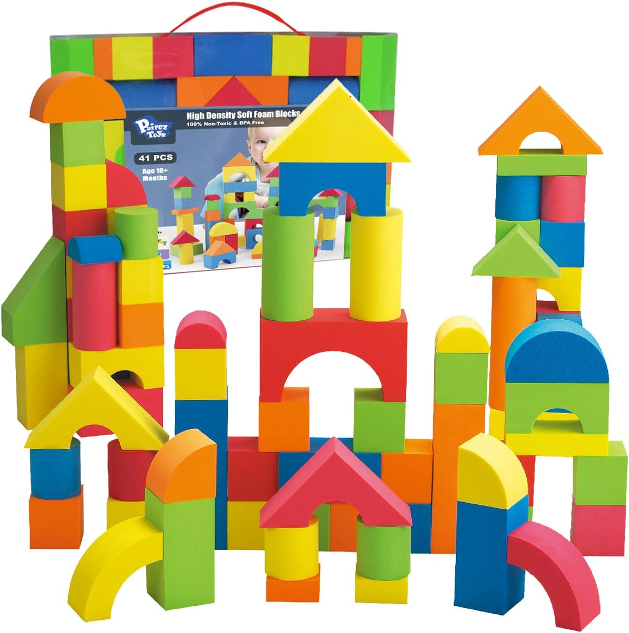 Toys Foam Building Blocks for Toddlers 2-4 Years