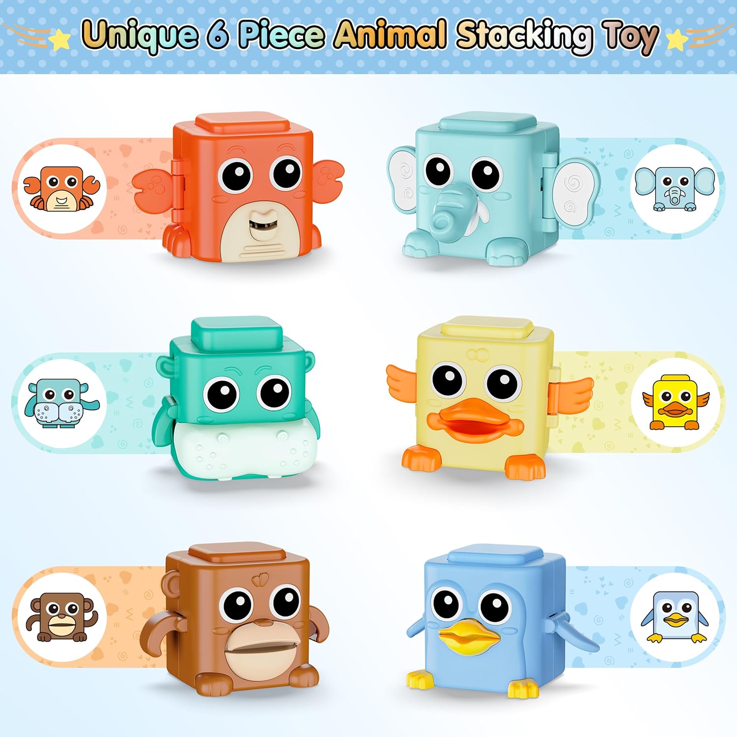 Stacking Toy Set for Toddlers Over 18 Months