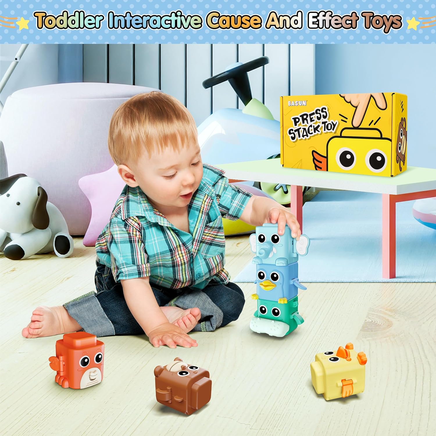 Stacking Toy Set for Toddlers Over 18 Months
