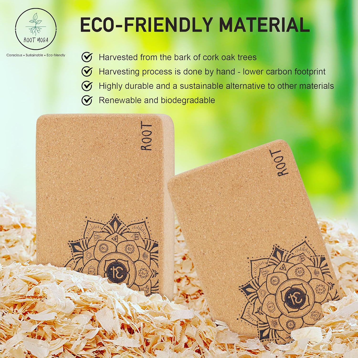 2 Pack Yoga Blocks High Density EVA Non Slip
