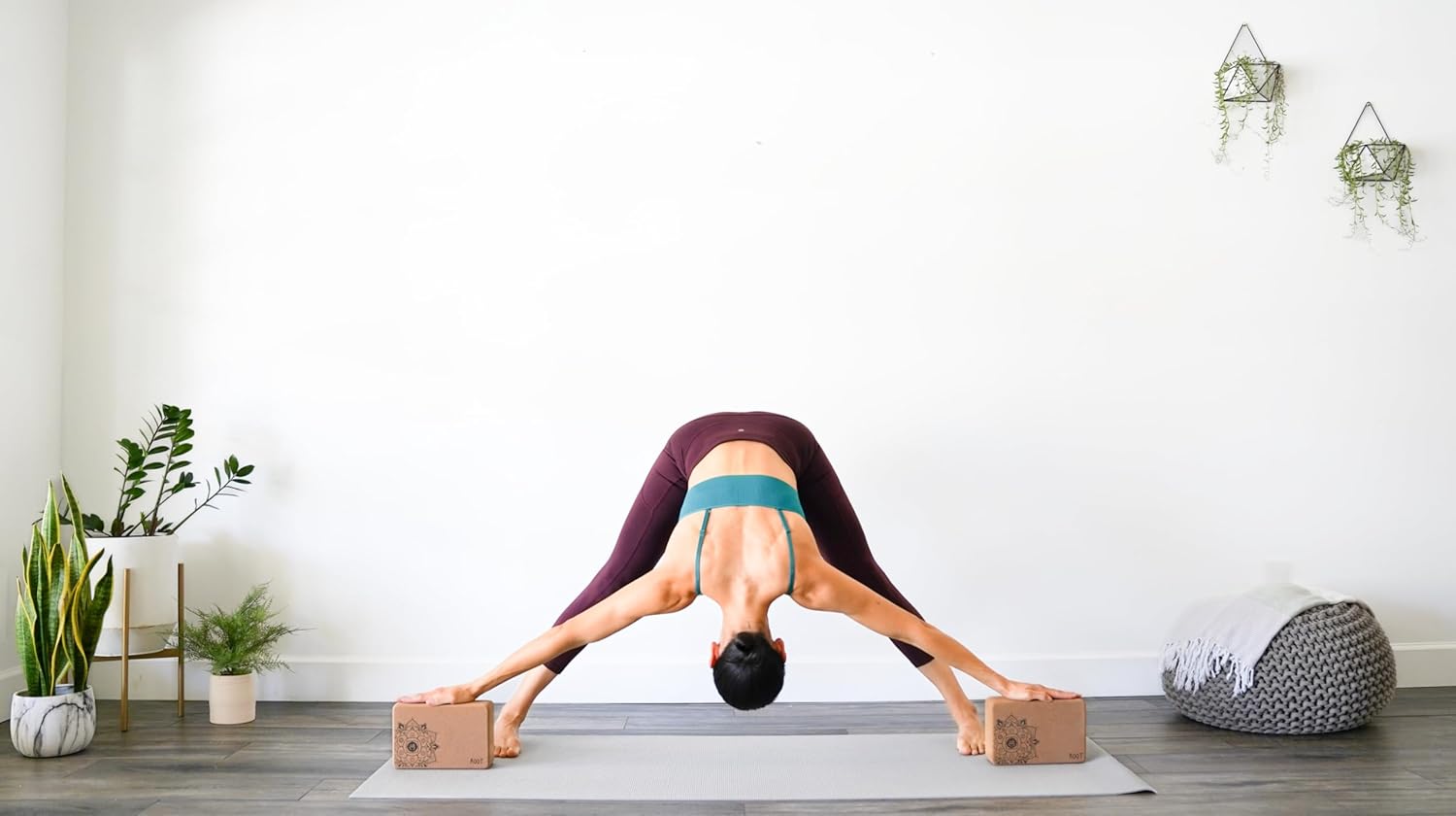 2 Pack Yoga Blocks High Density EVA Non Slip