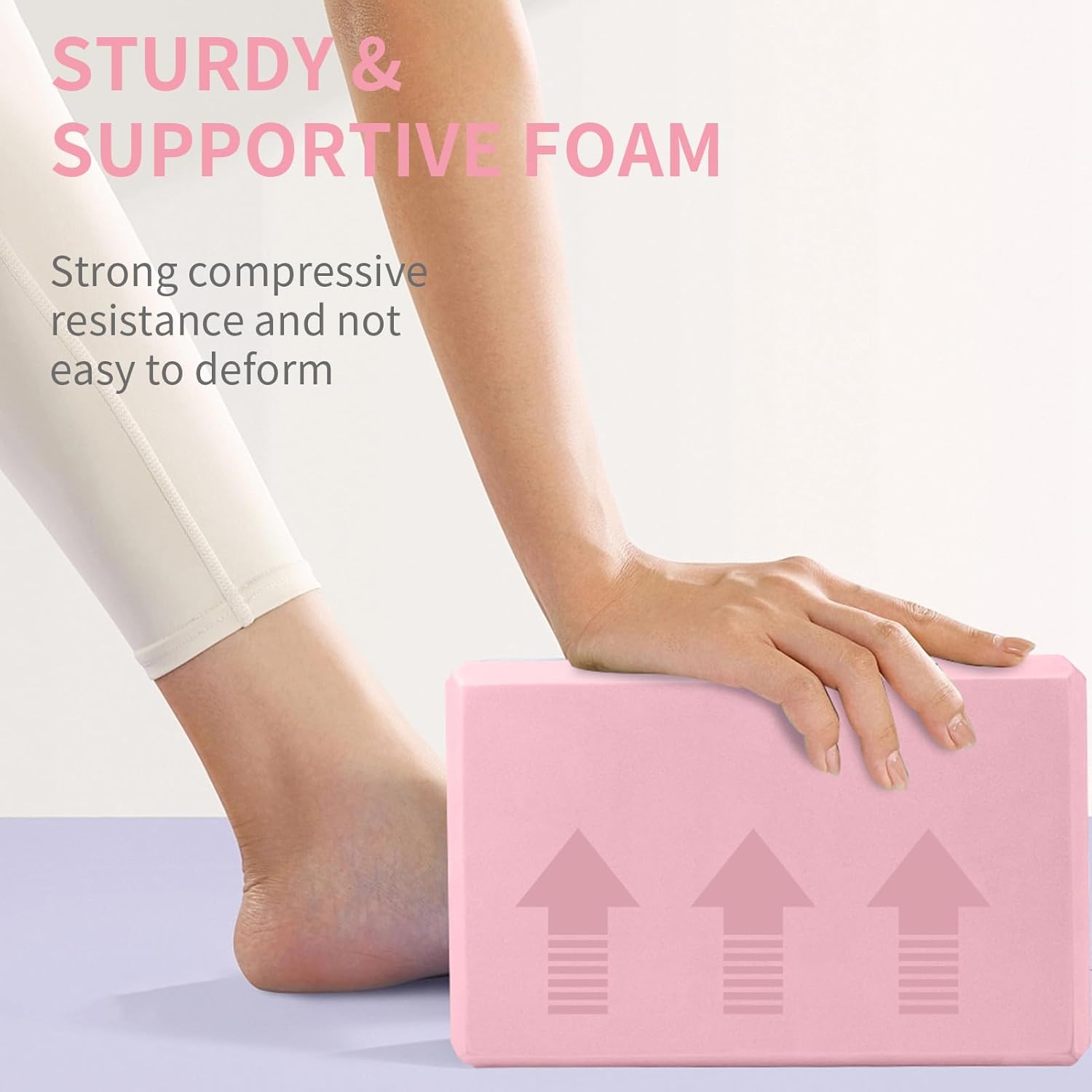 2 Piece Yoga Blocks Set High Density EVA Foam Fitness Accessories