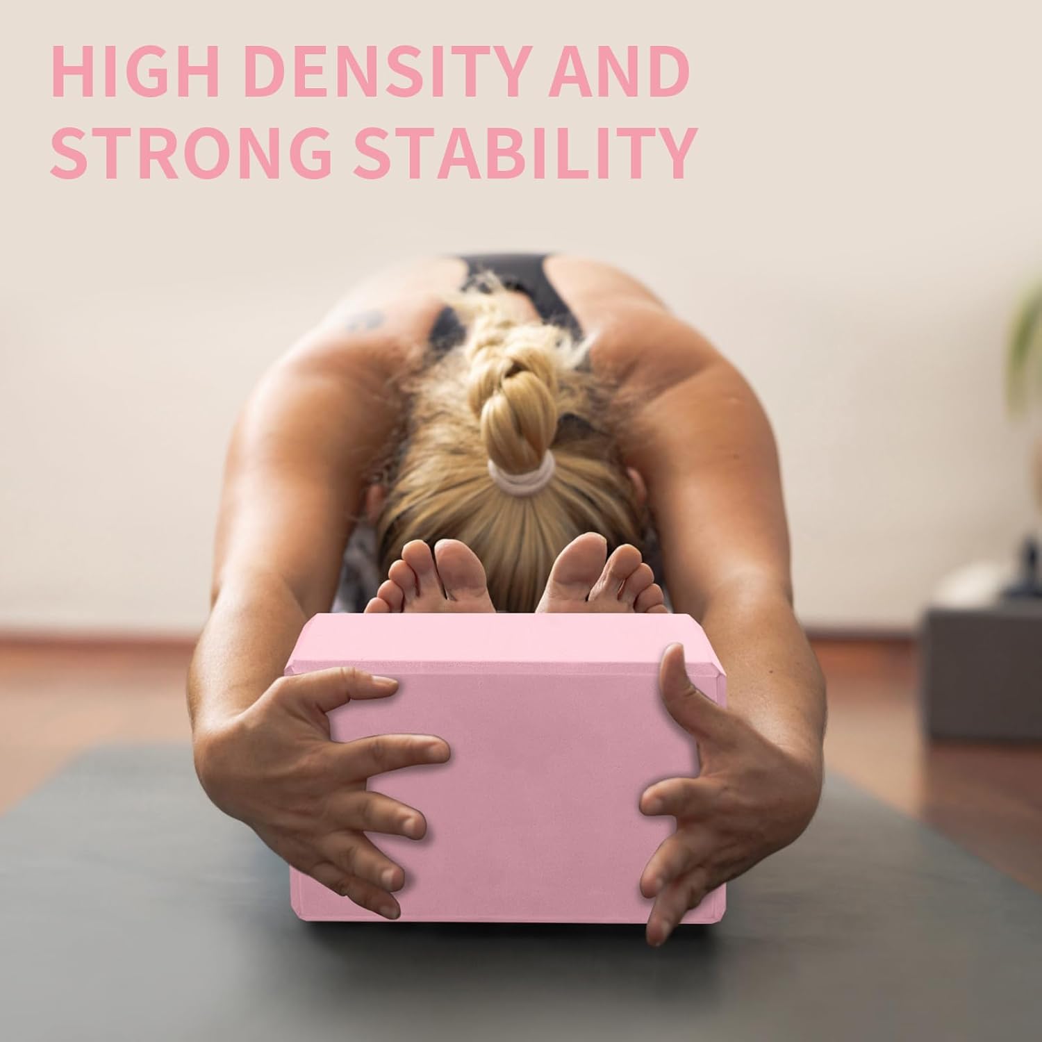 2 Piece Yoga Blocks Set High Density EVA Foam Fitness Accessories