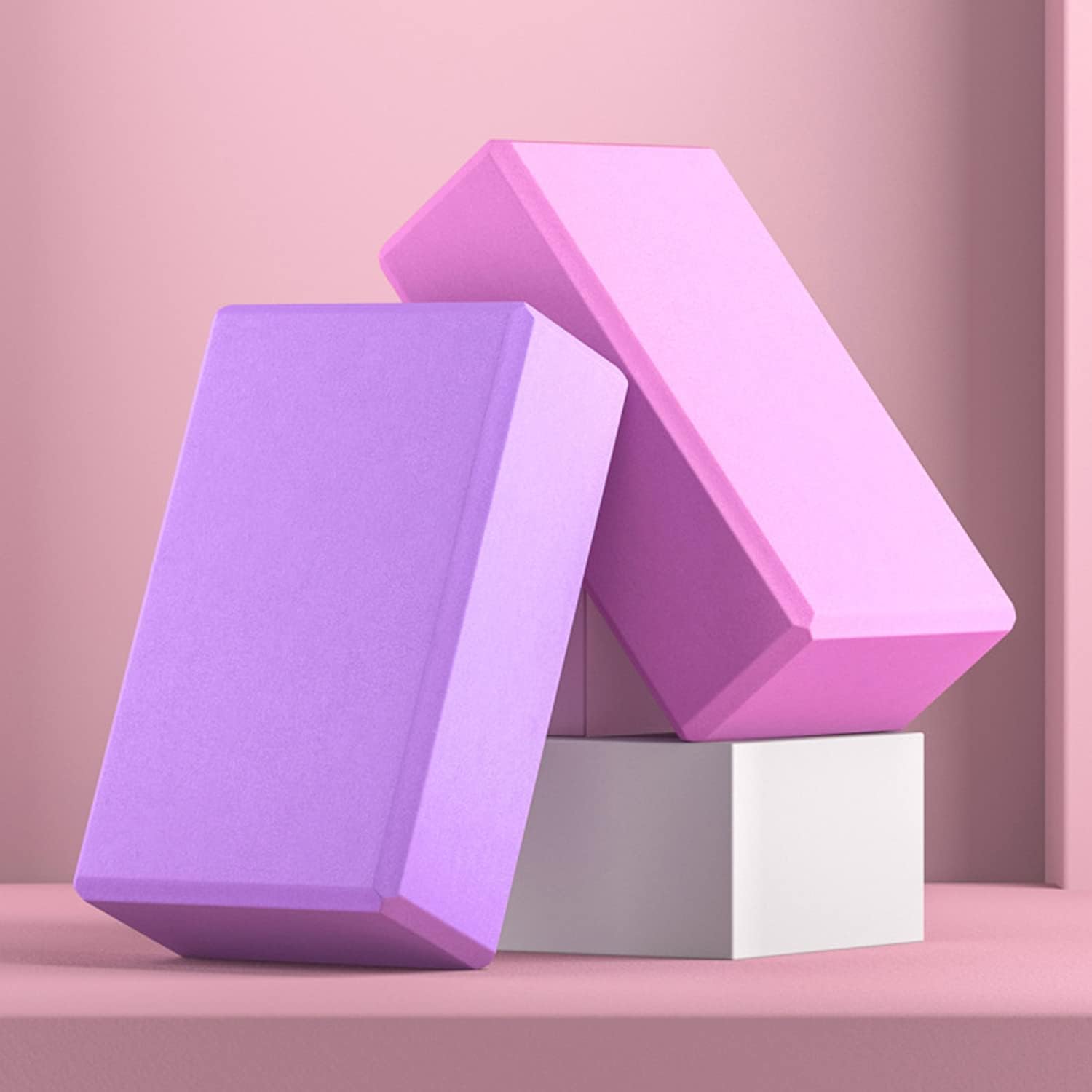 9 x 6 x 3 inch 4 Pack Yoga Blocks High Density Foam