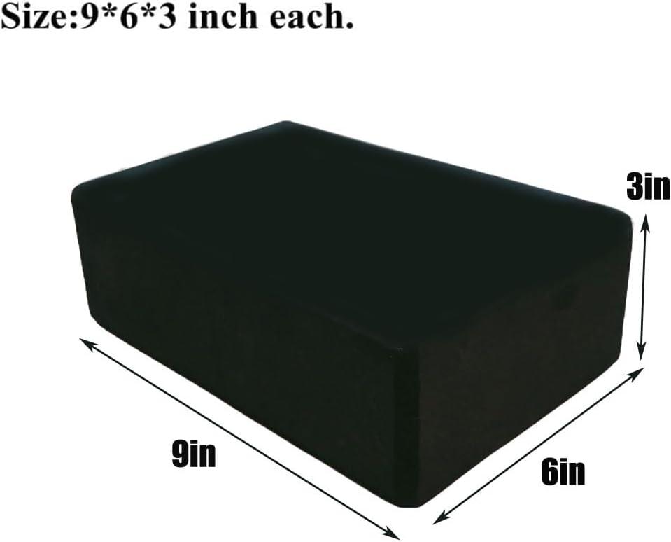 2 Piece Yoga Blocks Set Lightweight EVA Foam Yoga Props