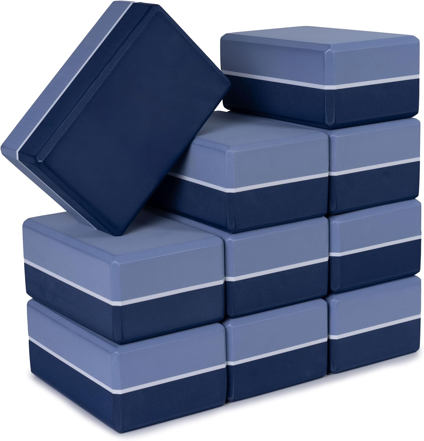 9 x 6 x 3 inch 4 Pack Yoga Blocks High Density Foam
