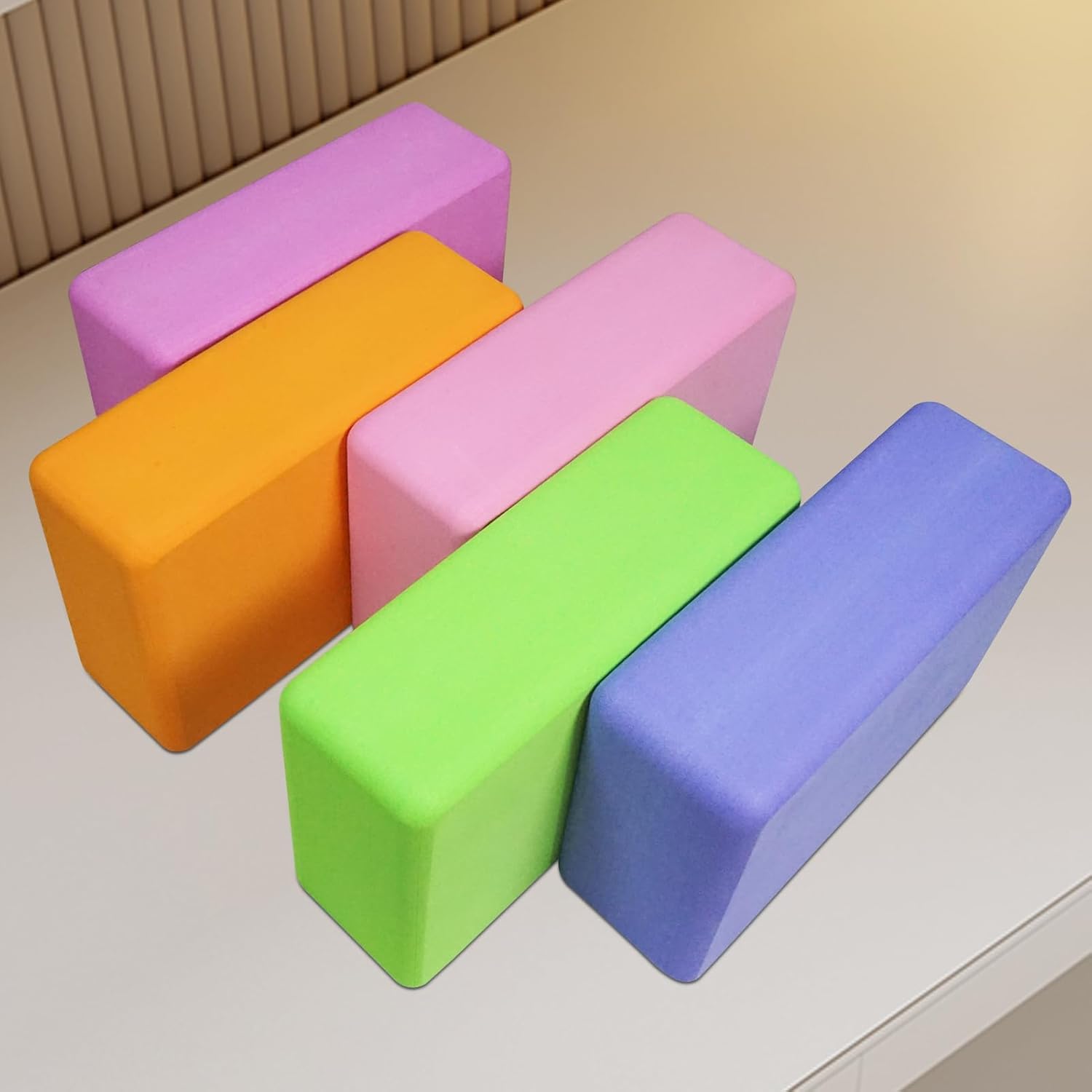 2 Pack Yoga Blocks EVA Foam High Density Non Slip