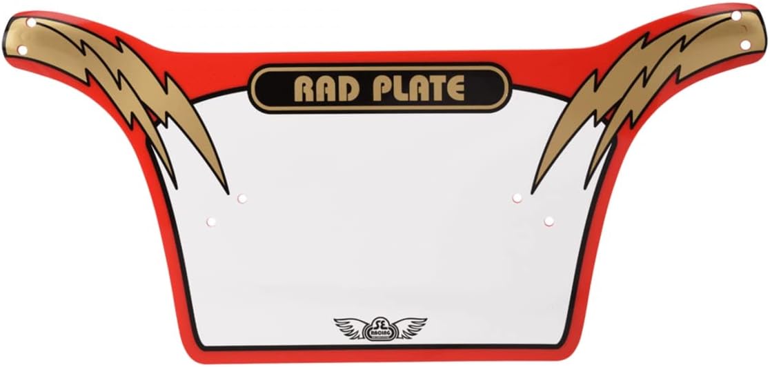 license plate red/gold - 4388