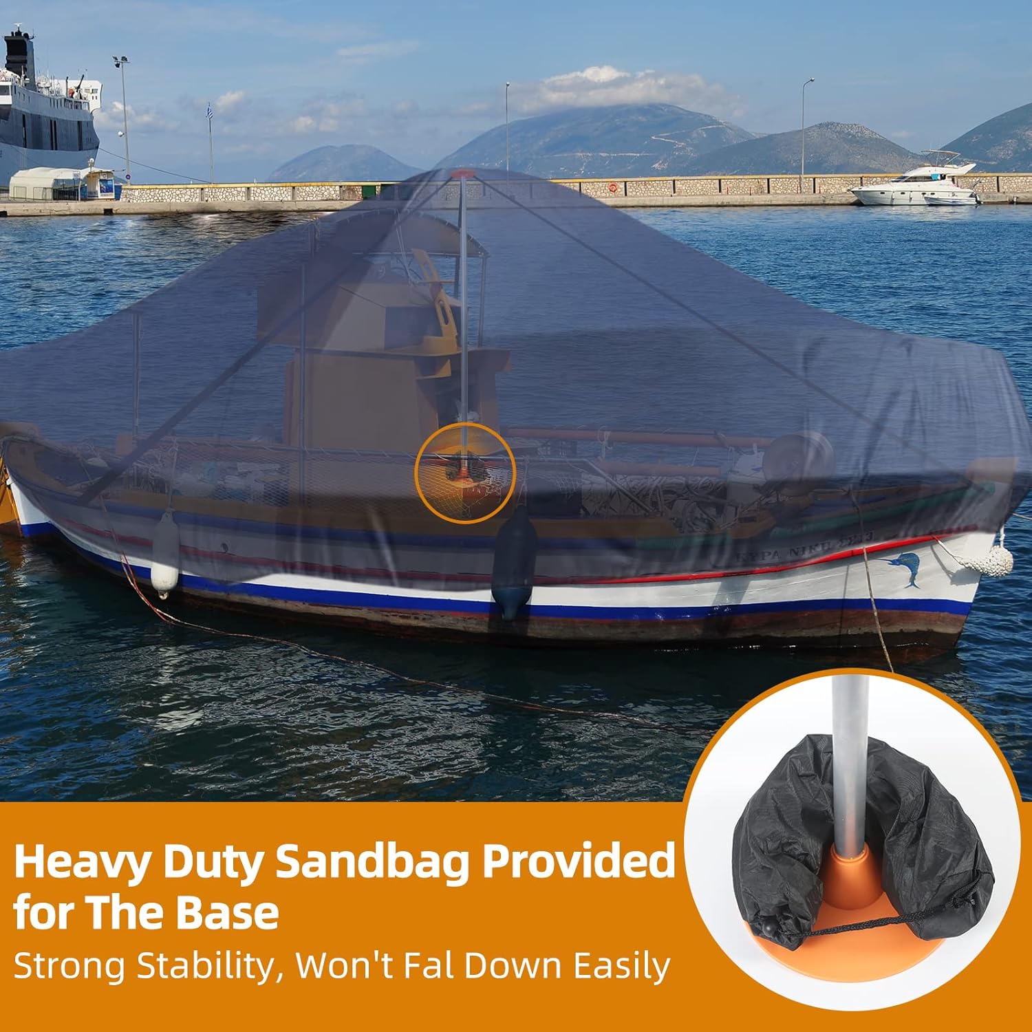 2 Piece Adjustable Boat Cover Support Rod System