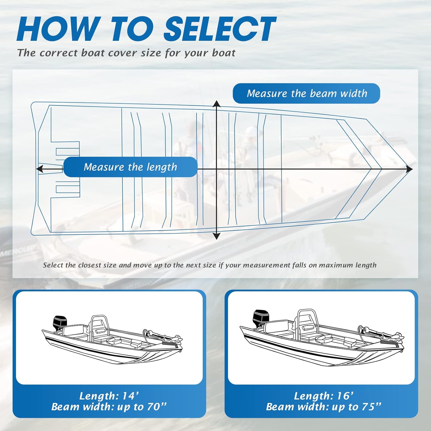 14FT Jon Boat Cover with Motor Cover