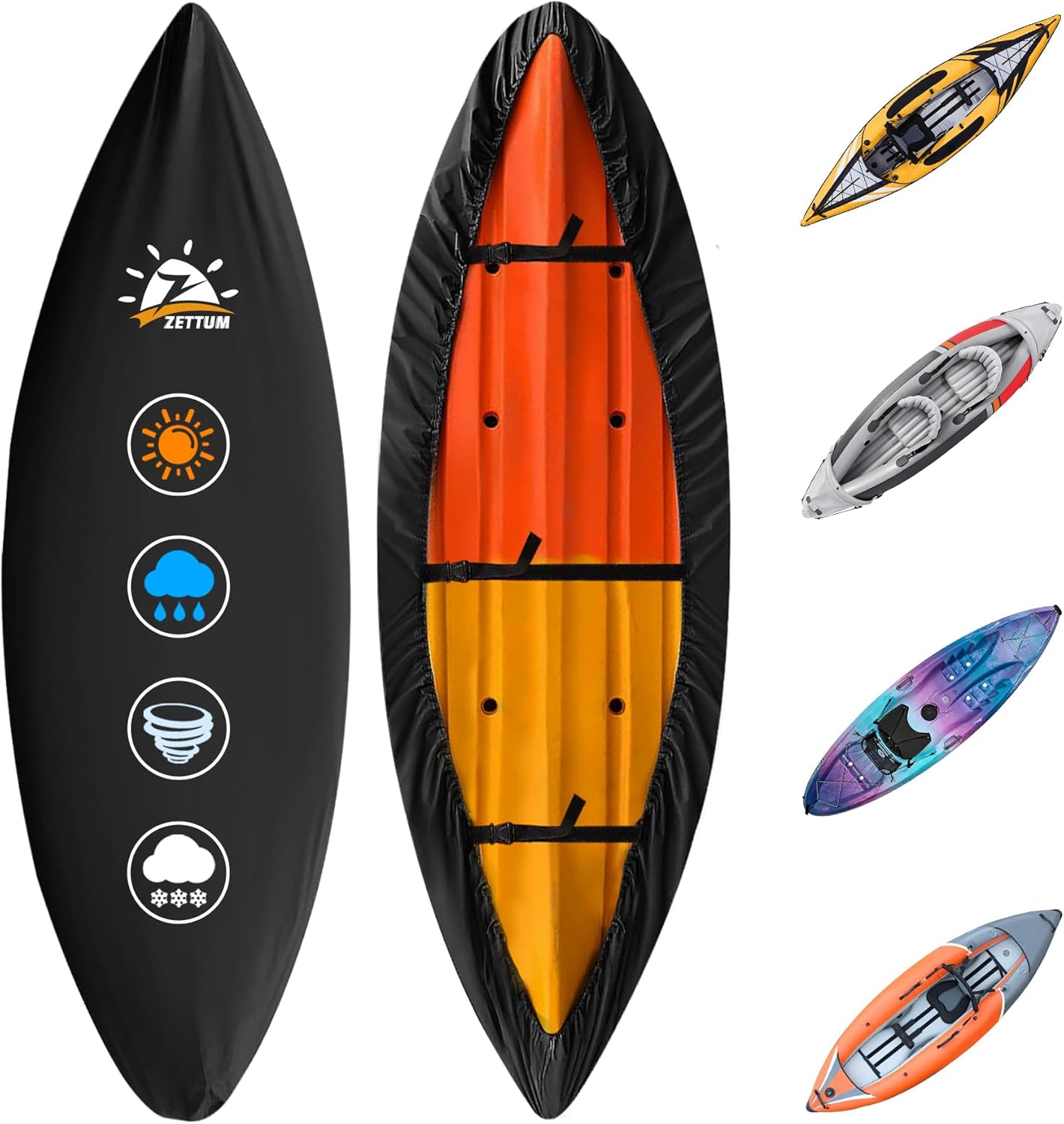 Kayak Cover 10ft - 600D Waterproof