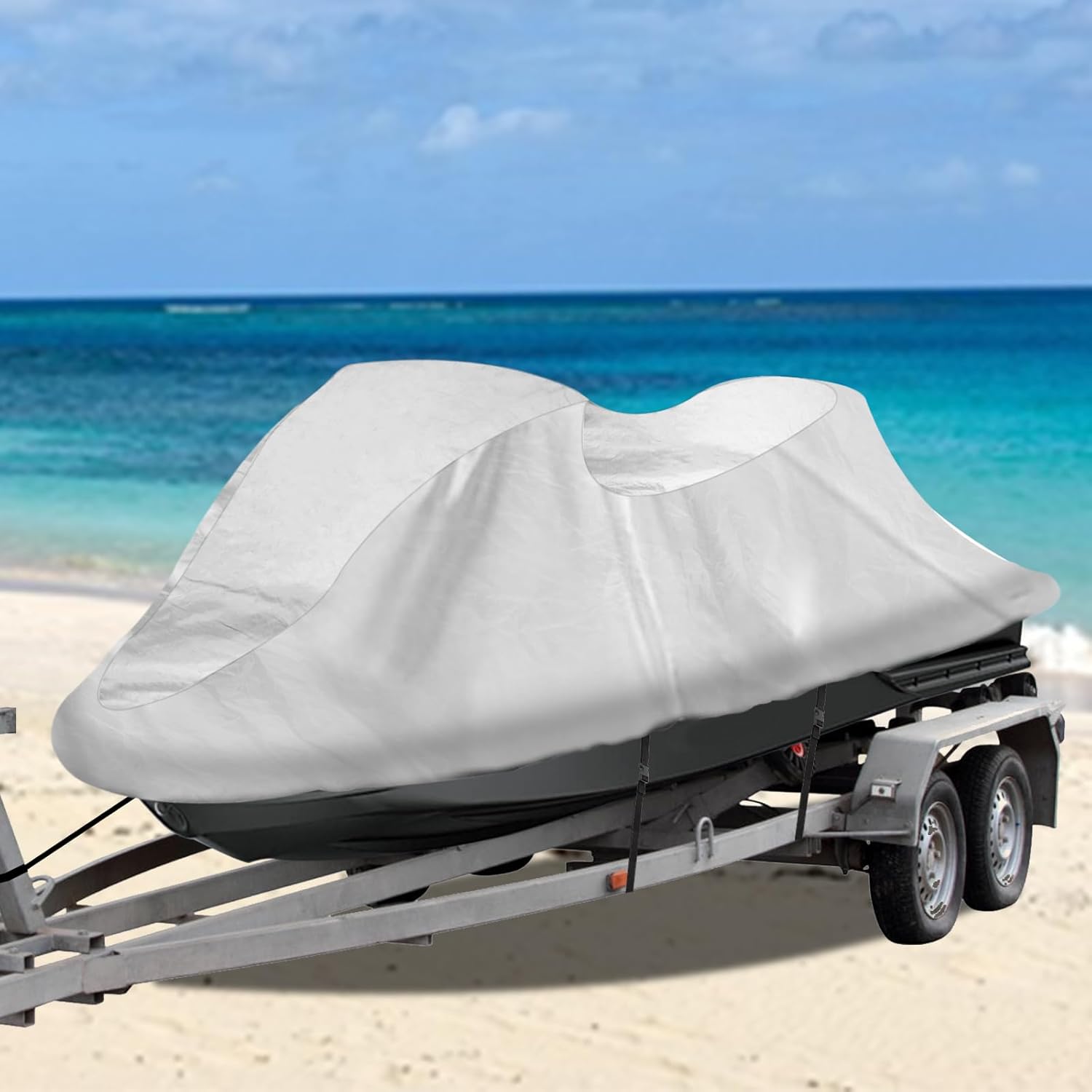 Jet Ski Cover 3 Seat, Waterproof Trailerable
