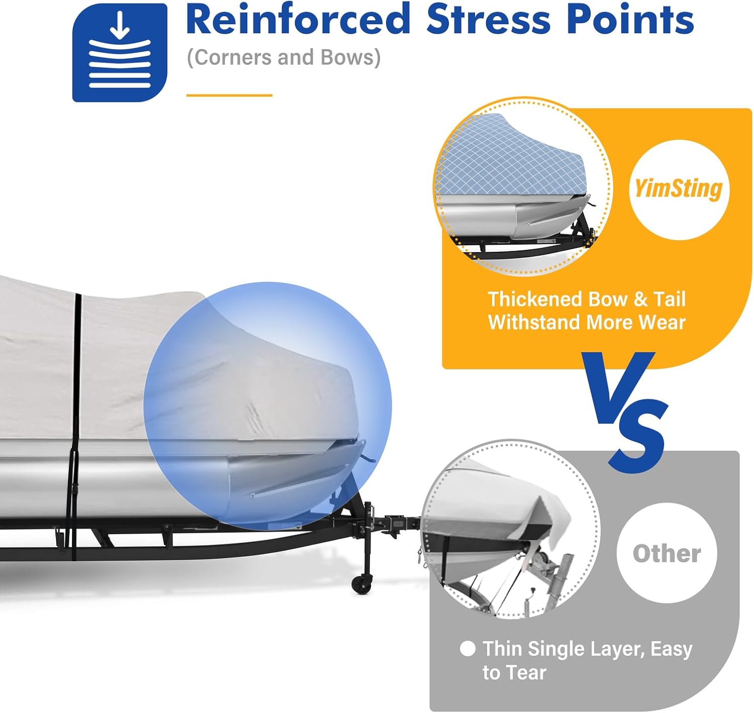 1200D Pontoon Boat Cover