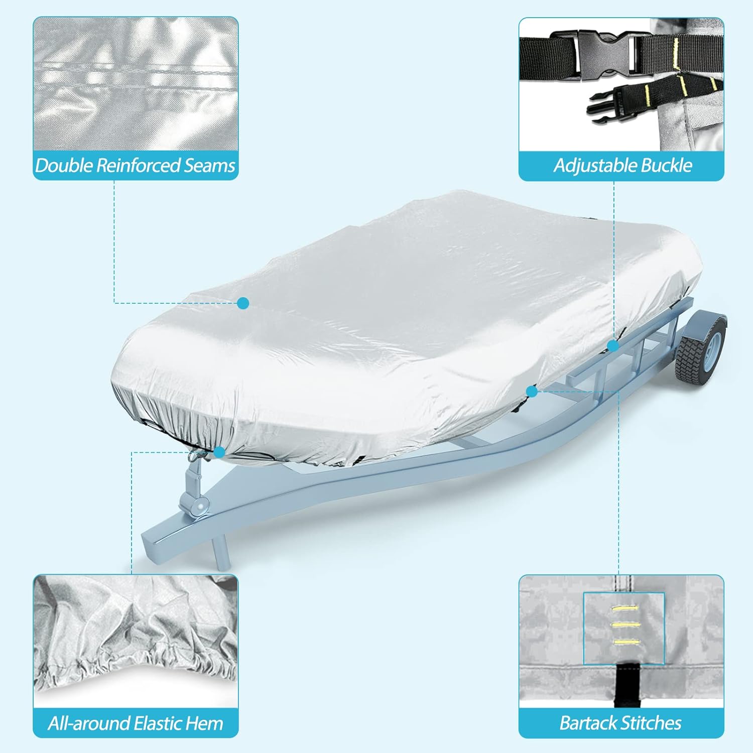 600D Marine Grade Boat Cover