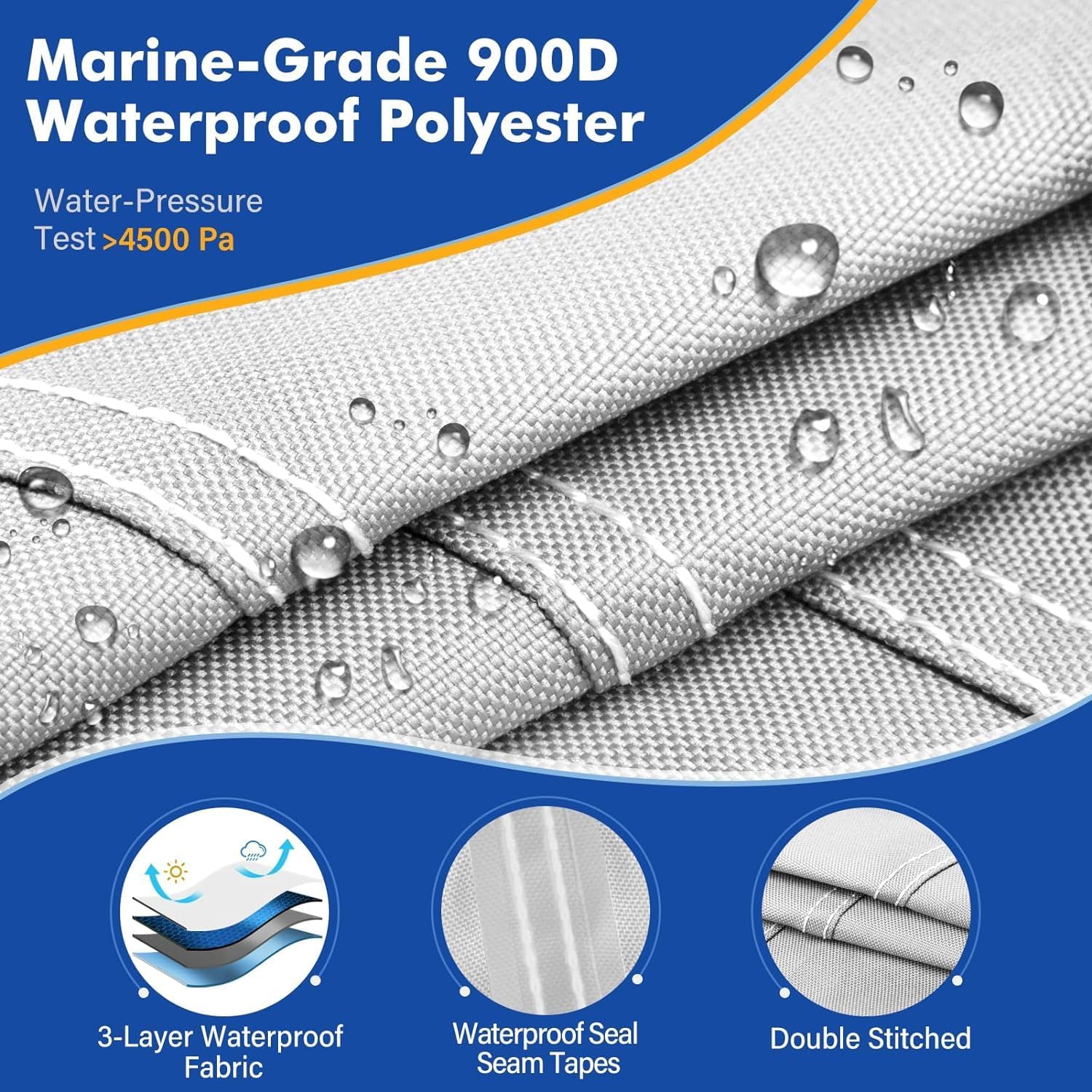 900D Waterproof Pond Boat Cover
