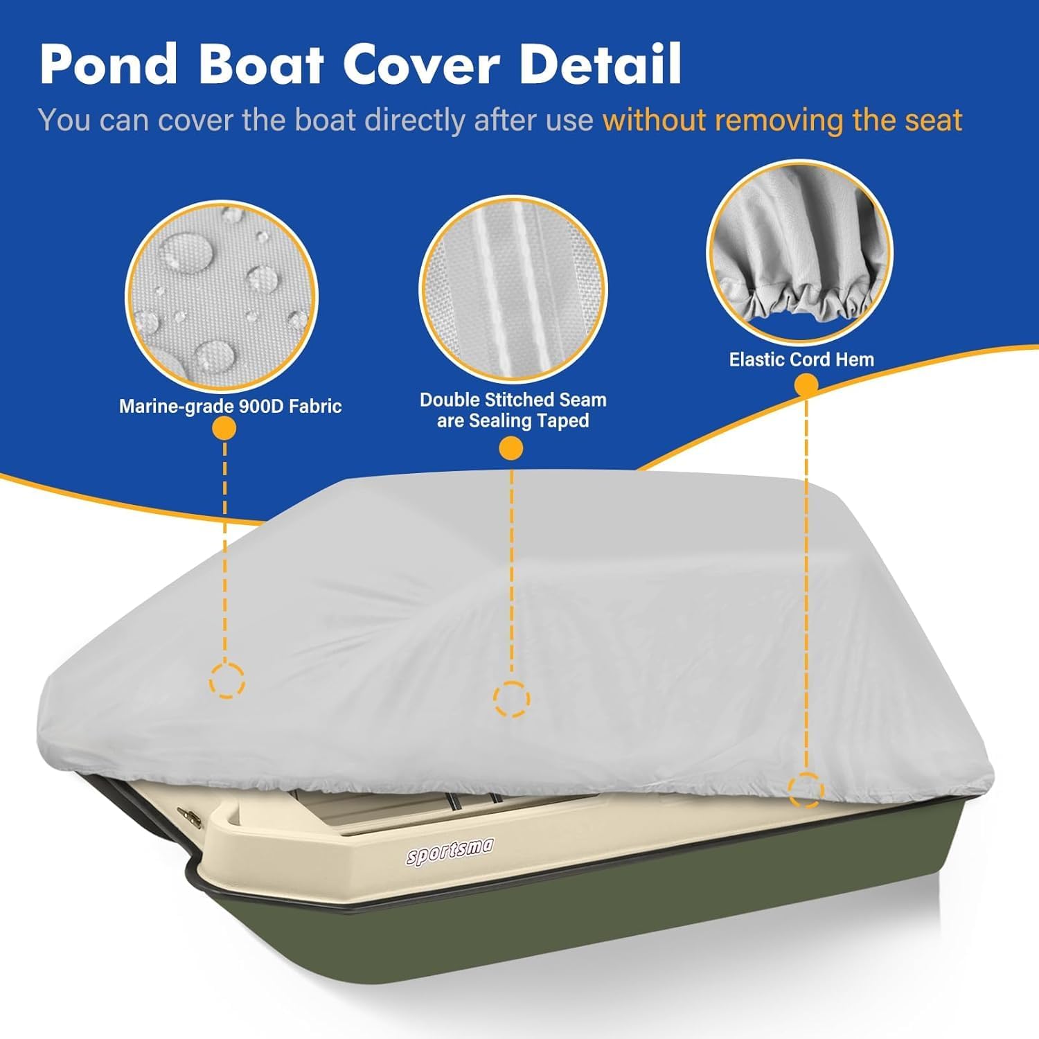 900D Waterproof Pond Boat Cover