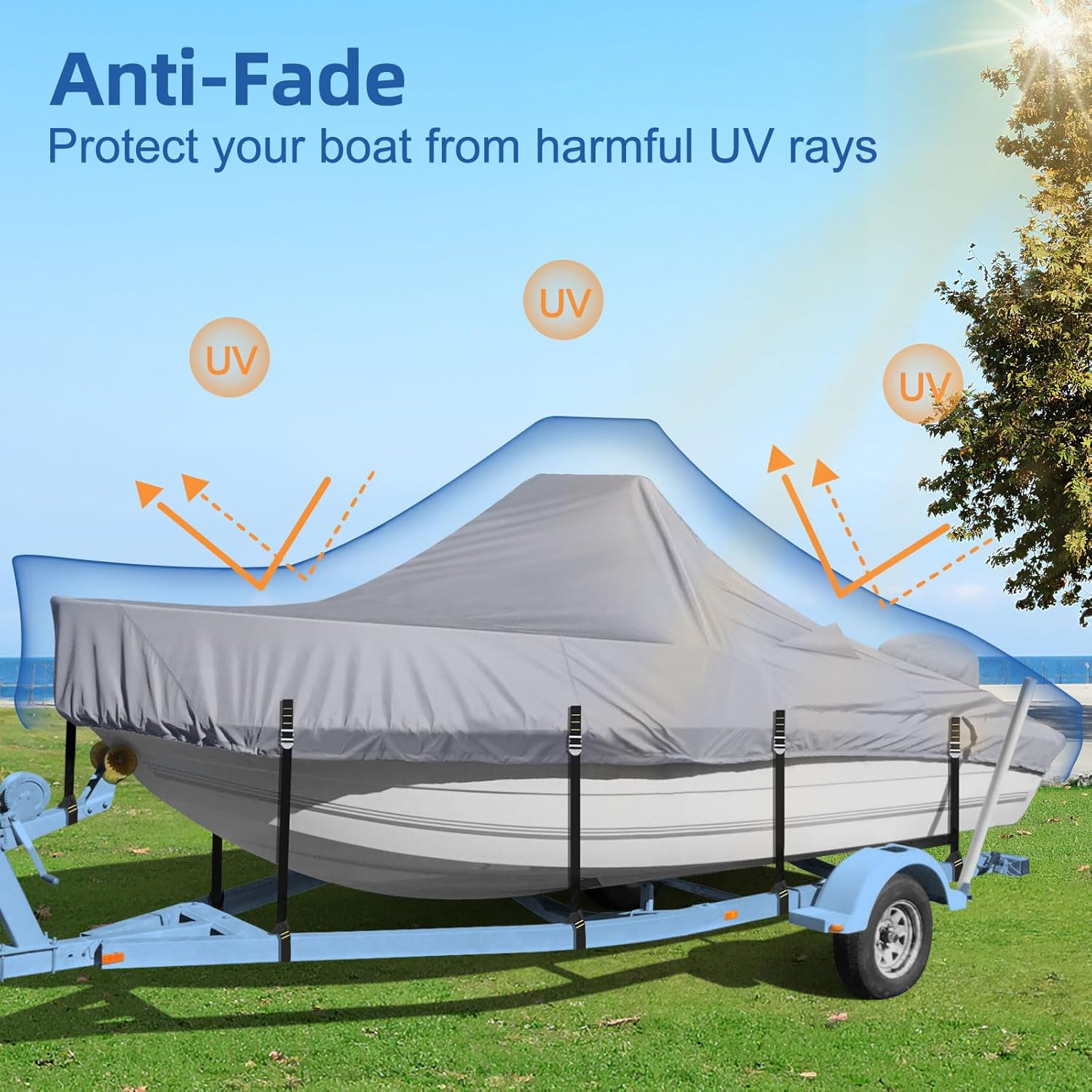 Center Console Boat Cover, 900D Heavy Duty