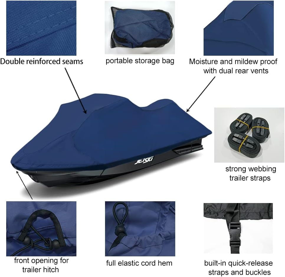 Upgraded Fade and Crack Resistant Jet Ski Cover