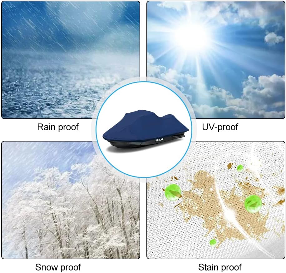 Upgraded Fade and Crack Resistant Jet Ski Cover