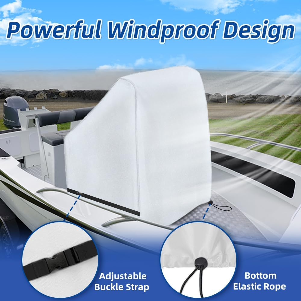 Center Console Boat Cover UPF 50+, 420D Waterproof