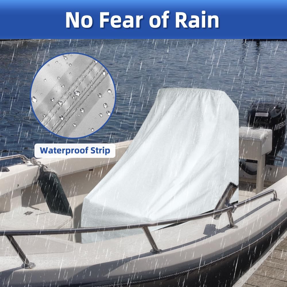 Center Console Boat Cover UPF 50+, 420D Waterproof