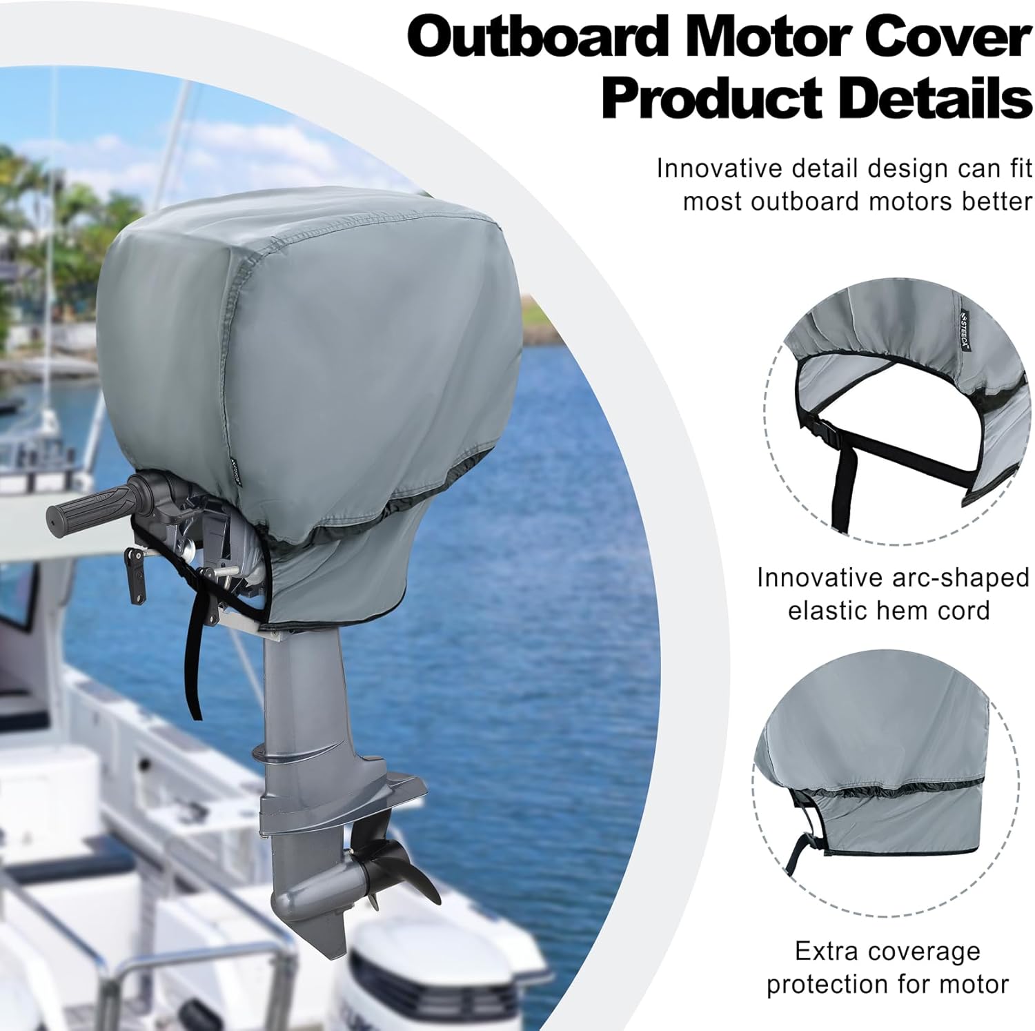 Waterproof Outboard Motor Cover 600D