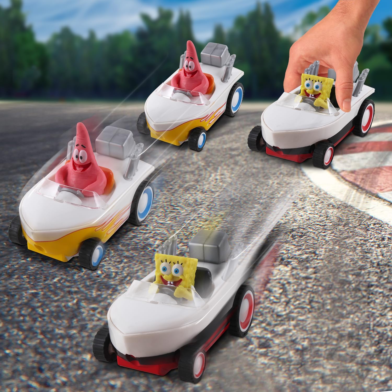 Boomerang SpongeBob and Patrick Hot Rod Boat