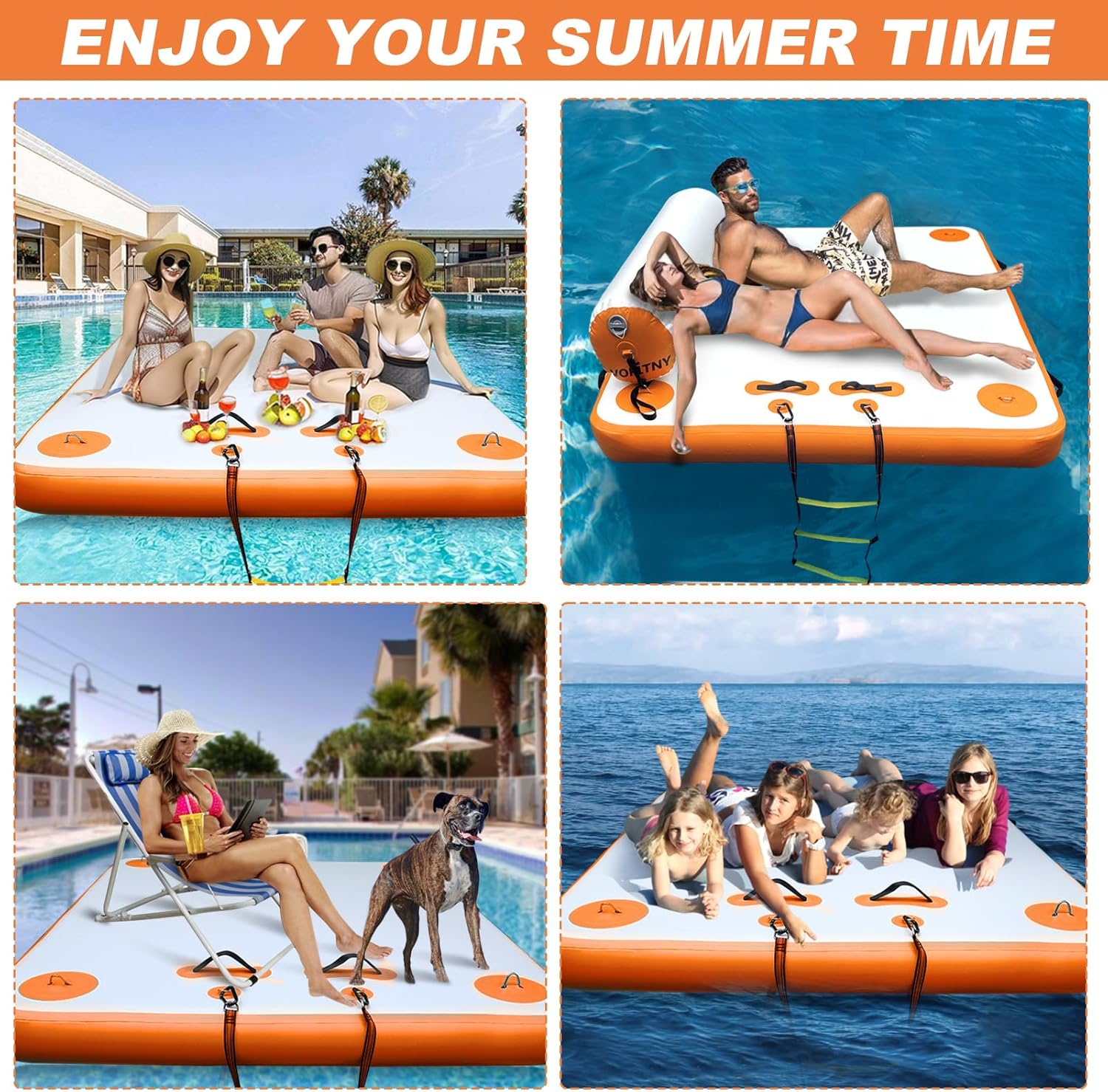 Inflatable Floating Dock, Swimming Air Platform