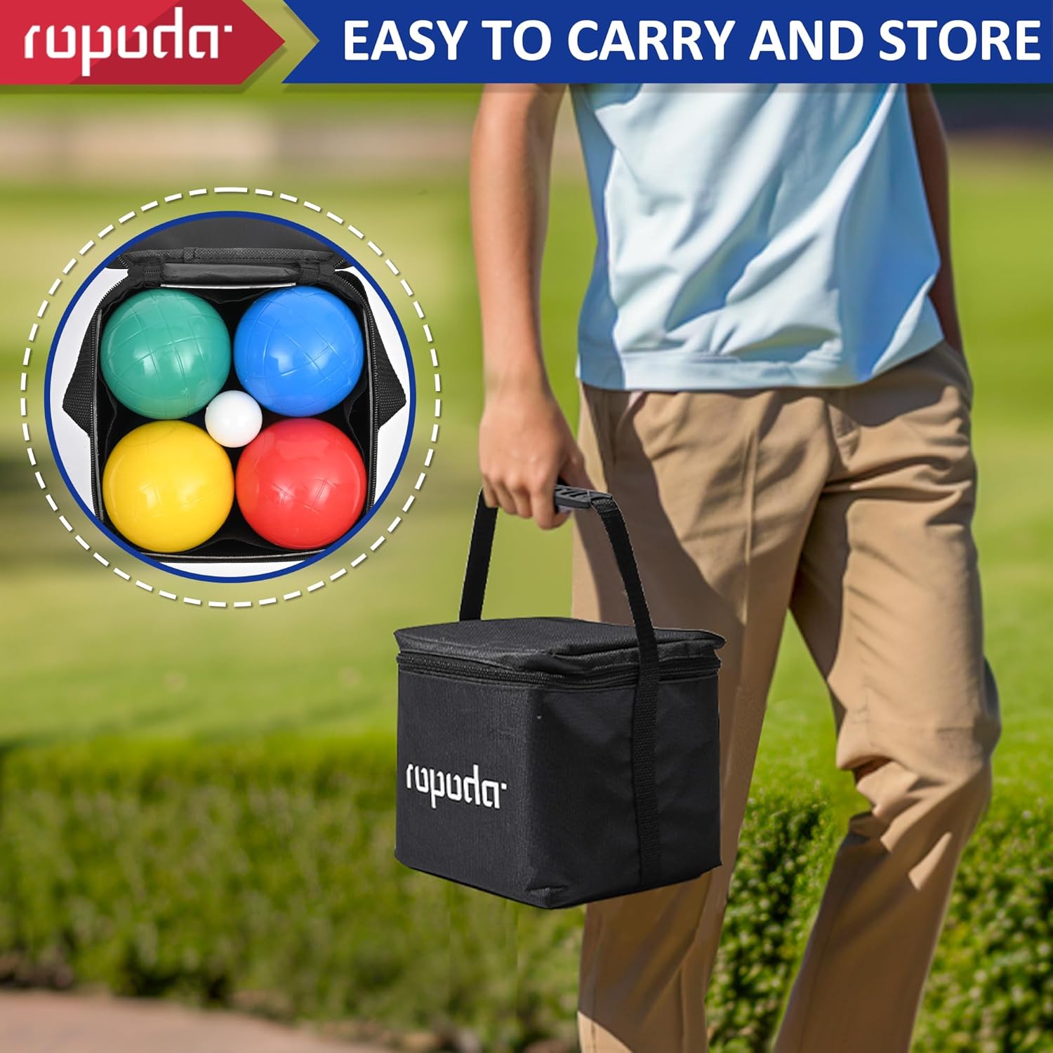 8 Balls, Pallino, Case, Ground Ball Set