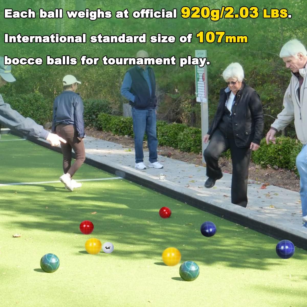 107 mm Official Ground Ball Set, 920 grams