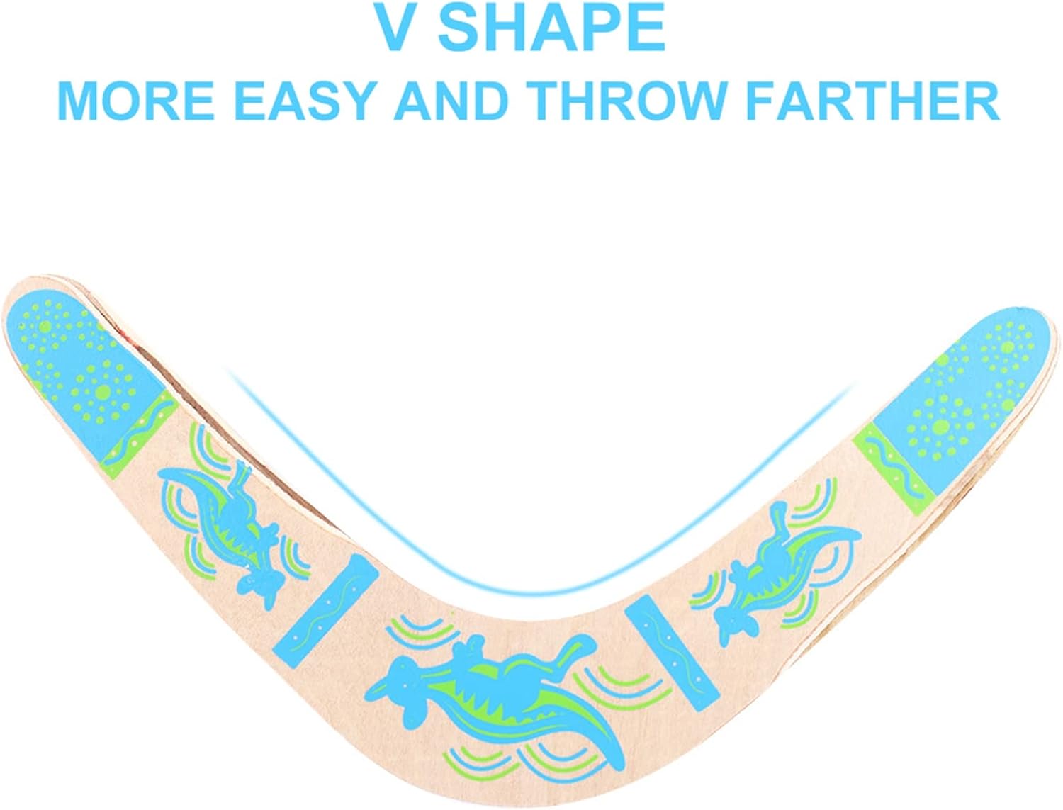Australia Style Kangaroo Pattern Boomerang for Ages 10+