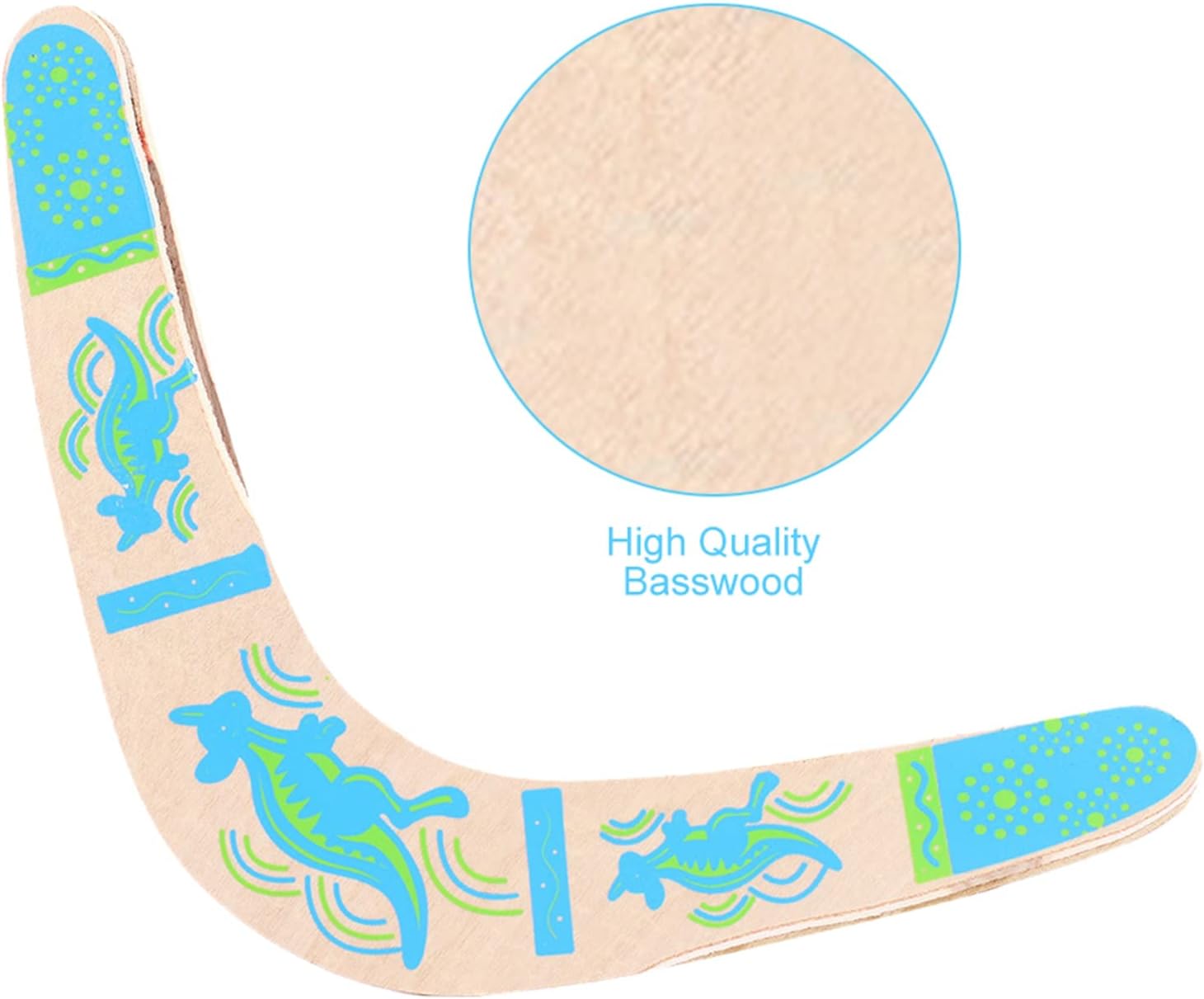 Australia Style Kangaroo Pattern Boomerang for Ages 10+