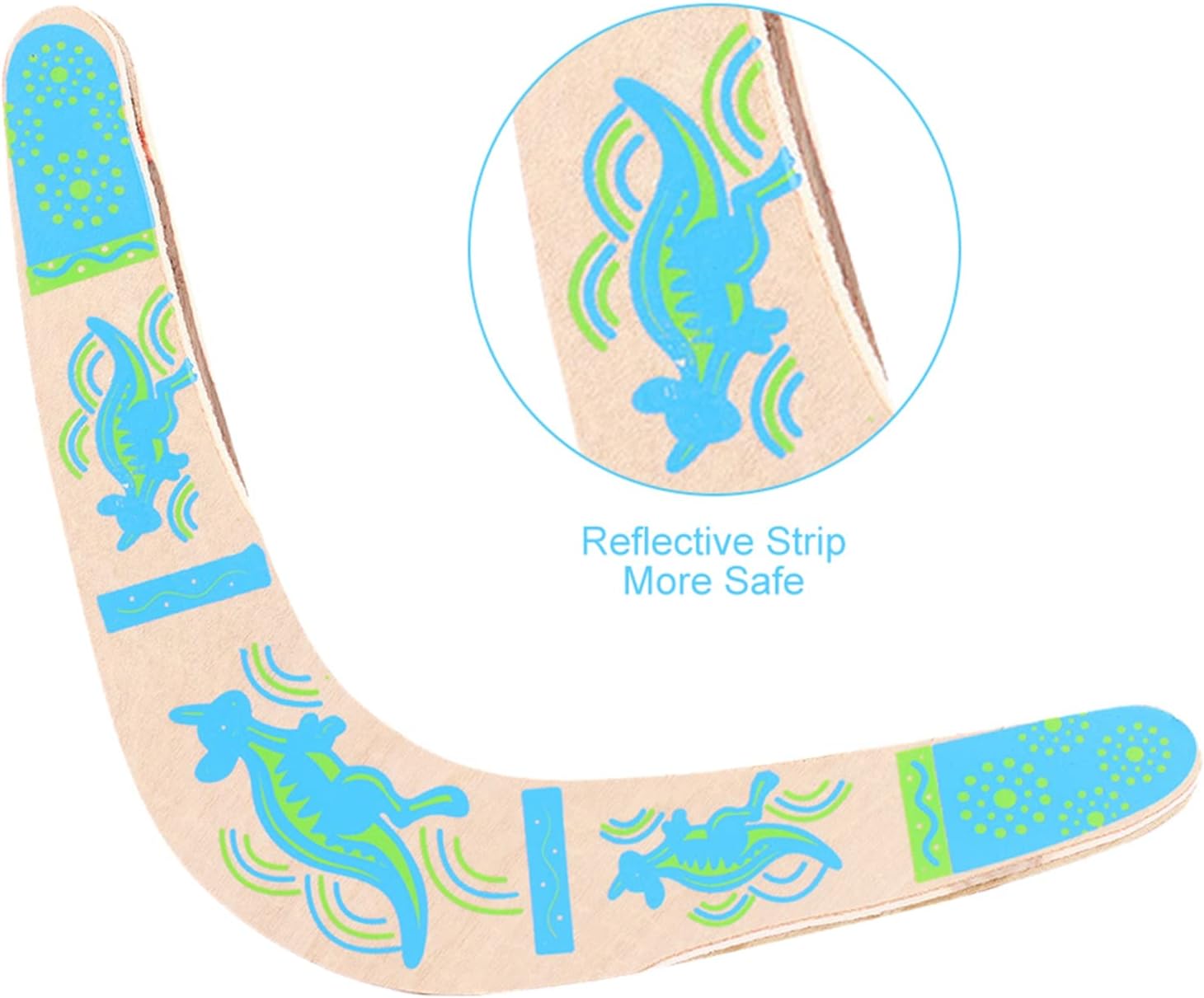 Australia Style Kangaroo Pattern Boomerang for Ages 10+