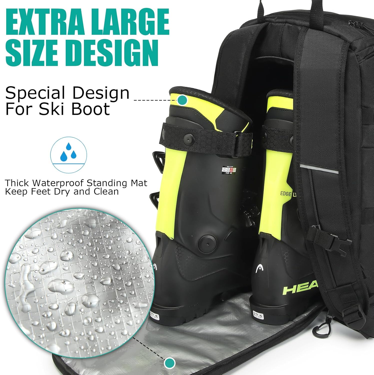 65L Ski Boot Travel Backpack