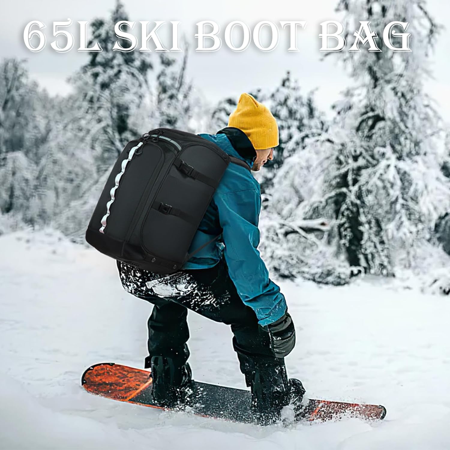 65L Ski Boot Travel Backpack