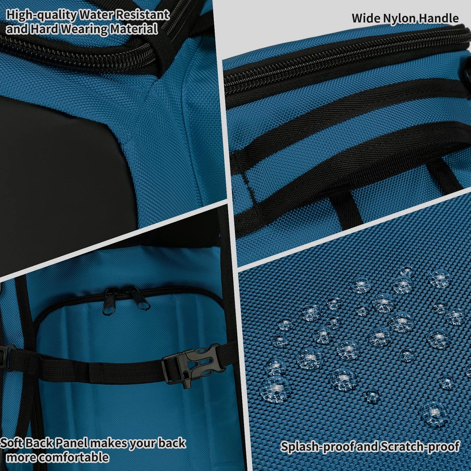 50L Large Capacity Waterproof Padded Ski Travel Bag