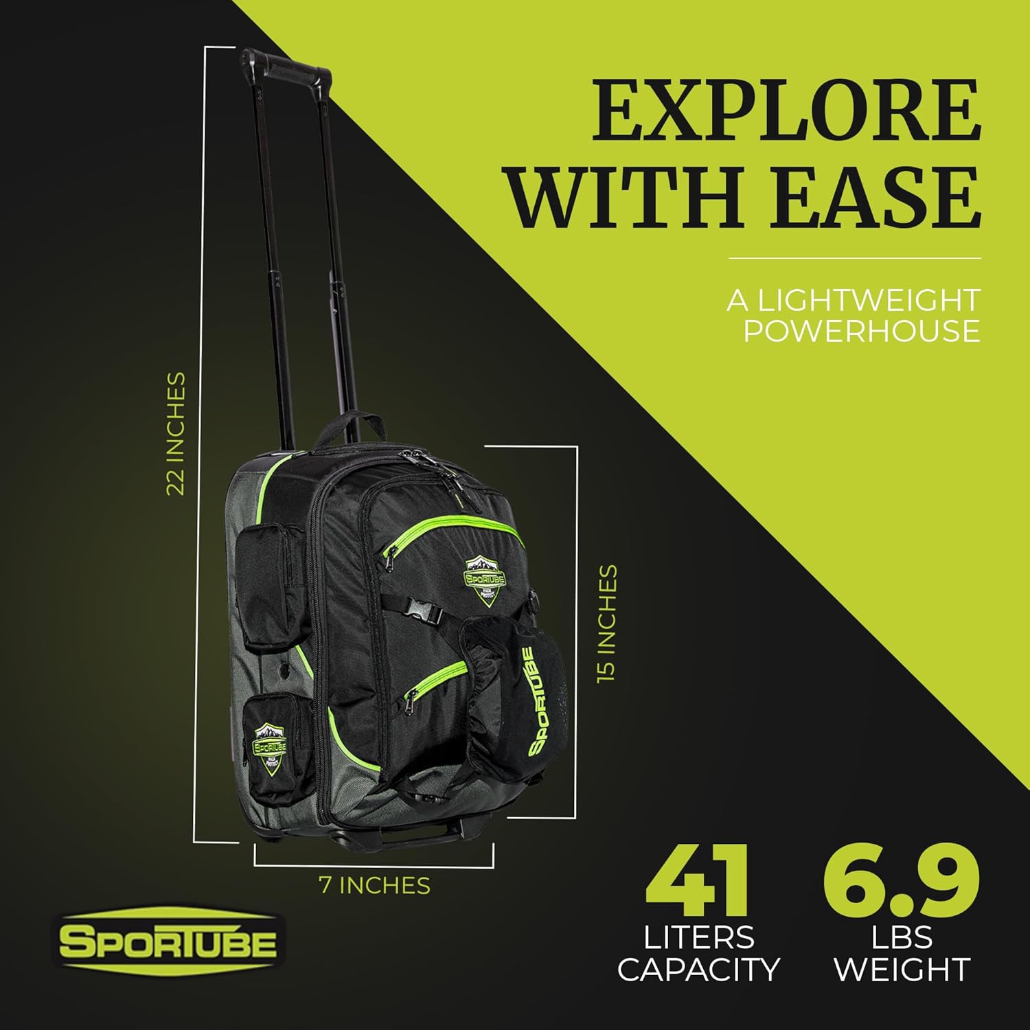 Sportube Cabin Cruiser Wheeled/Padded Boot Bag