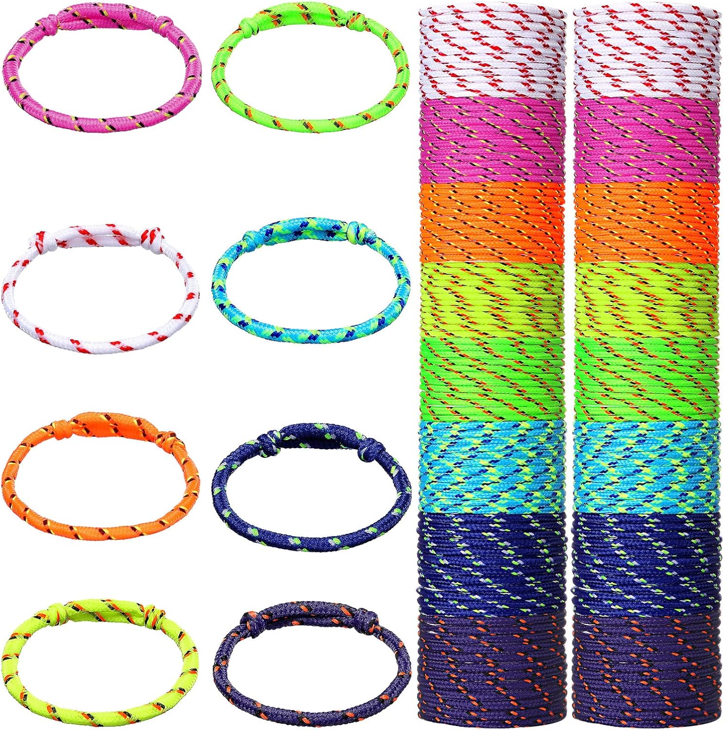 168 Pack Friendship Bracelets Rope