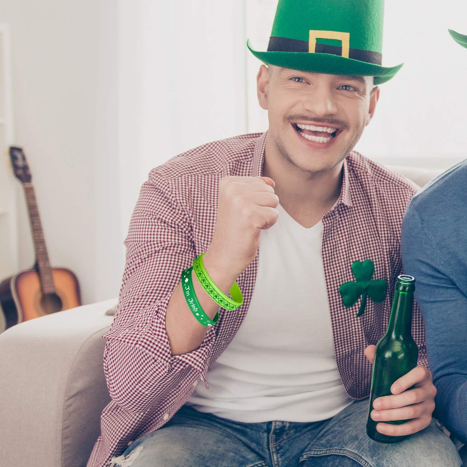 36 Pack St. Patrick's Day Rubber Wristbands