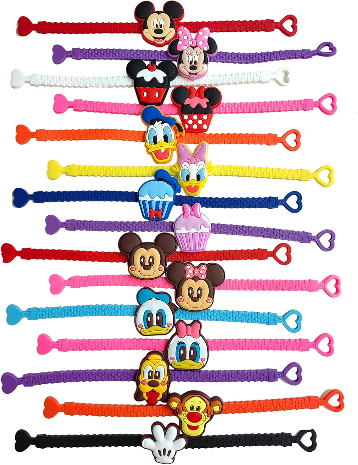 15 Pack Rubber Bracelet Wristband