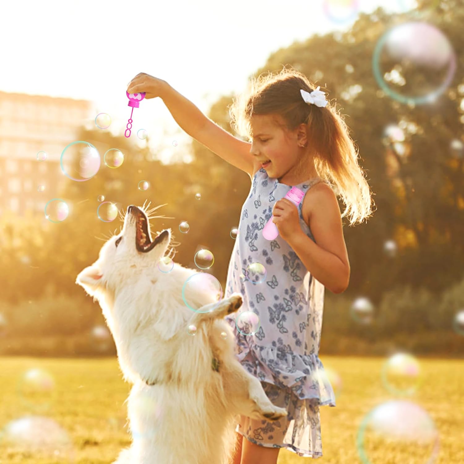 24 Paw Print Bubble Wand