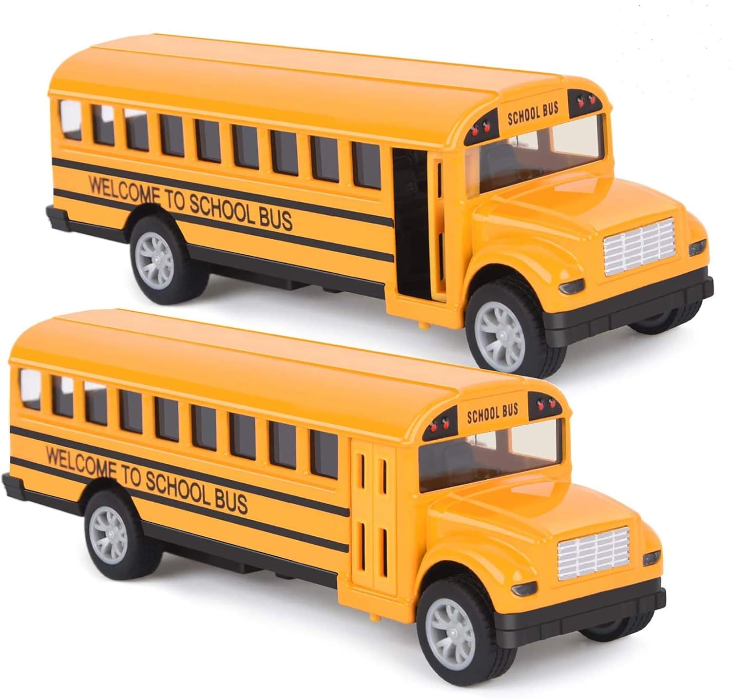 Toddler School Bus Toys, 5", 2 Sets
