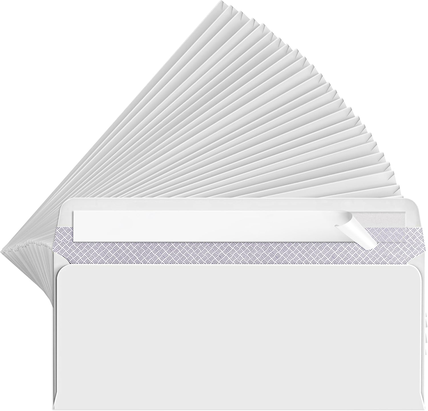 #10 Envelope Letter Size Self-Sealing, White Security Envelopes to Peel and Stick Business Mailing, Large Legal Size Plain Envelopes 4-1/8 x 9-1/2 Inches (Pack of 30)