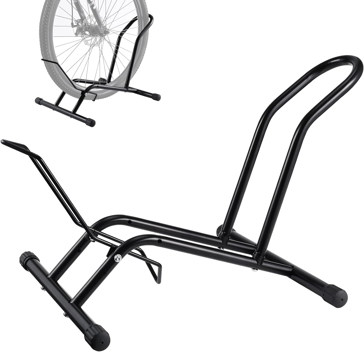 Up to 3.74" Wide Tire Bike Rack, Indoor Storage Holder