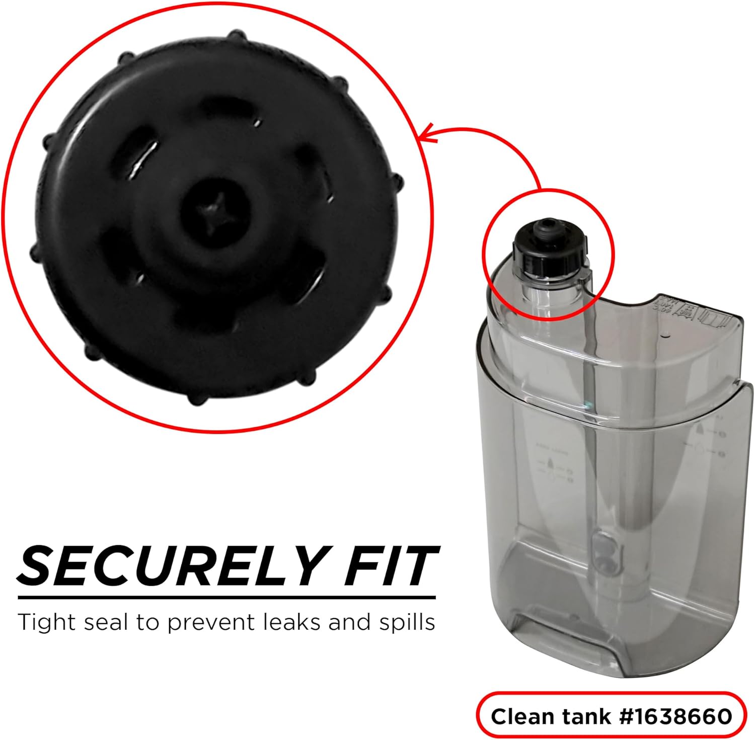 Bissell Small Green Cordless Portable Carpet Cleaner Replacement Canister Lid, Fits Models # 3682 & 3860, Part # 1638661 & 1641367
